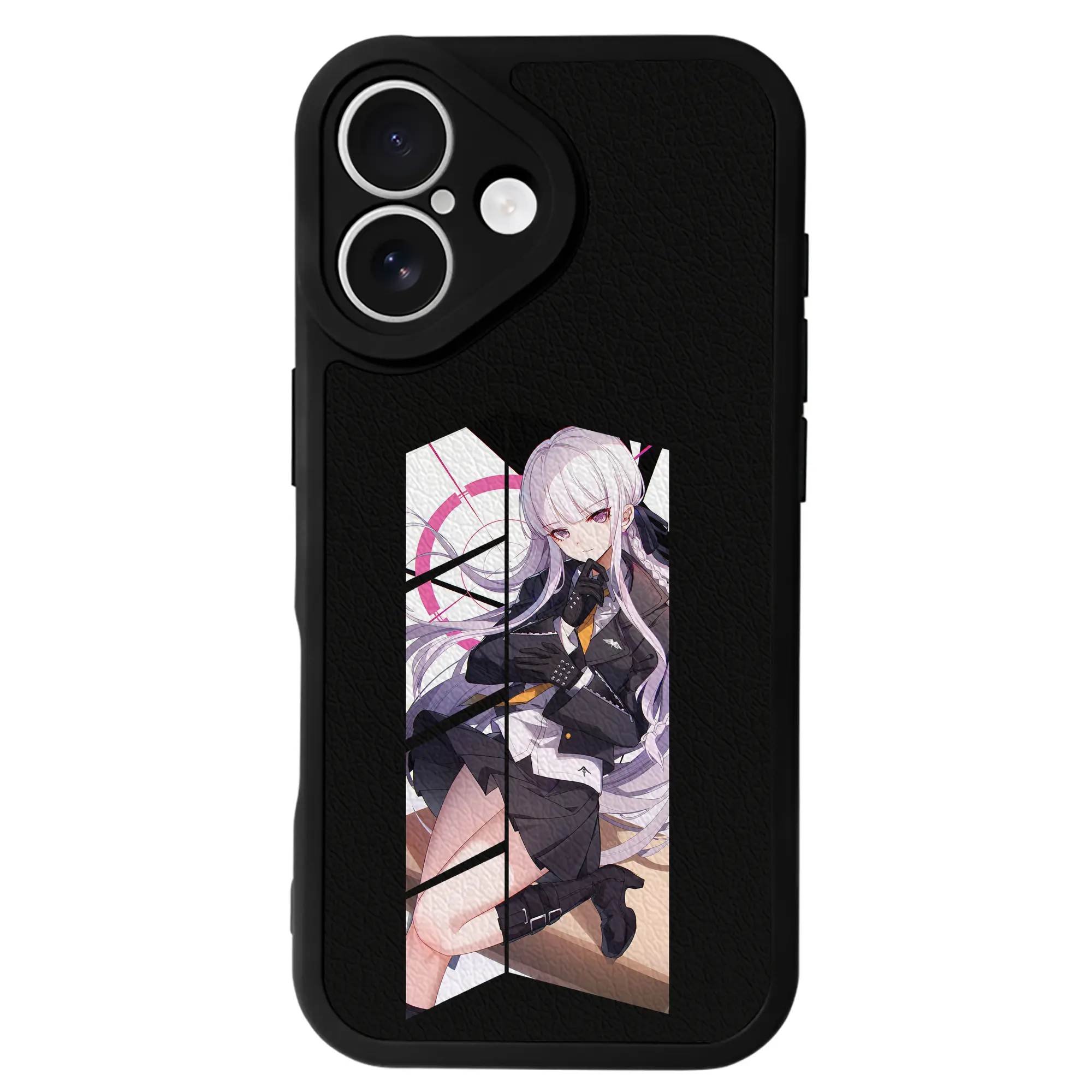 ダンガンロンパ グッズ,霧切響子 - IPhone 16シリーズ対応 ・ シリコンスマホケース ・ レザー調 ・ 高精度フィット ・ 耐衝撃 ・ ワイヤレス充電対応 ・ 精密カット